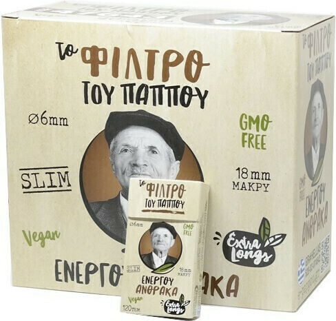 Του Παππού Long Slim Ενεργού Άνθρακα 120 Φιλτράκια 40τμχ