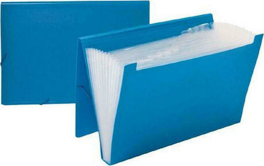 Data King Clipboard Accordion for Paper A4 Blue 1pcs