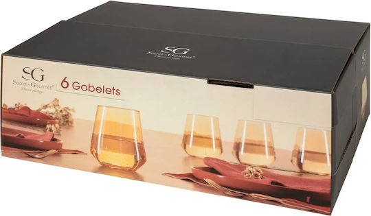 Secret de Gourmet Σετ Ποτήρια Νερού από Γυαλί 450ml 6τμχ