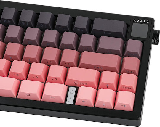 Ajazz AK650 Drahtlos Gaming Mechanische Tastatur 60% mit Dream Weave Schaltern und RGB-Beleuchtung (Englisch US) Gradient Pink