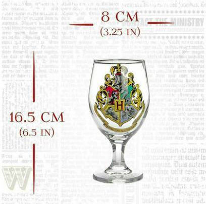 Paladone Hogwarts Water Glass Made of Glass 300ml