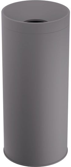 Pam & Co Μεταλλικός Κάδος Απορριμμάτων 80lt Γκρι