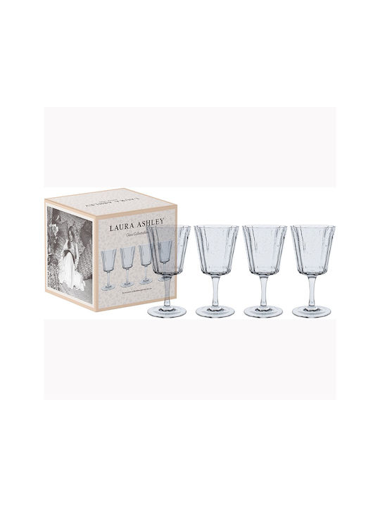 Laura Ashley Set Gläser für Weißwein aus Glas Mit Stiel 270ml 4Stück