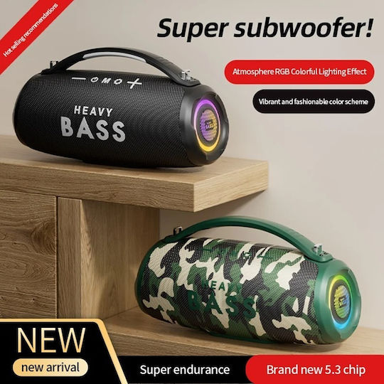 BASS-33 Ηχείο Bluetooth 40W με Ραδιόφωνο Army