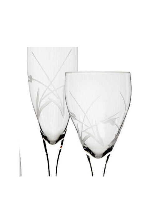 Rona 6629 Tulip Set of Glasses for White and Red Wine made of Crystal Stemmed 360ml 6pcs