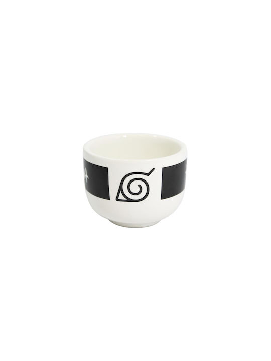 Just Funky Ceramic Decanter with Glasses White 296ml 3pcs