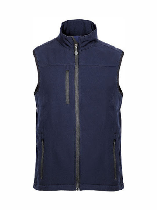 Fageo Softshell Men's Safety Vest with Fleece Lining Black