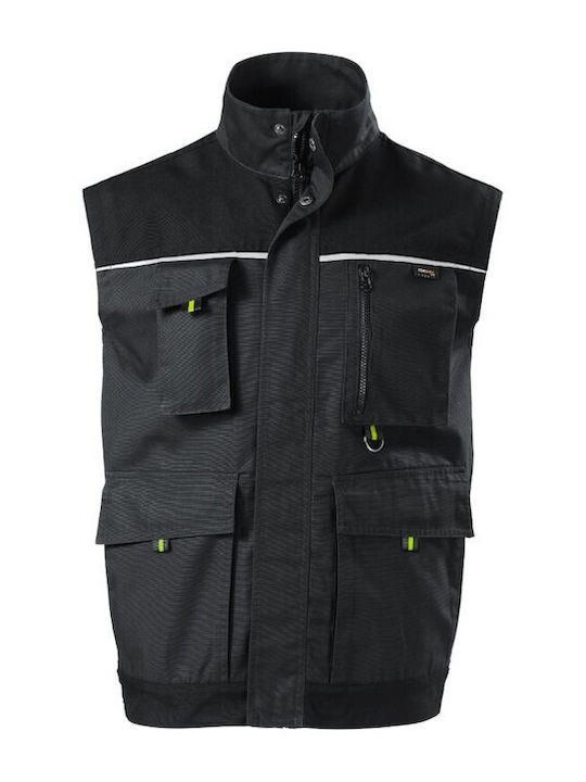 Rimeck Men's Safety Vest with Reflective Film Gray