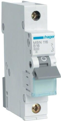 Hager Automatischer Schutzschalter 3A Einpolig AC MCN103E
