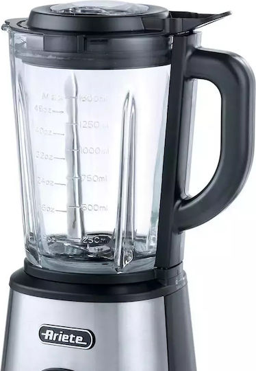 Ariete Μπλέντερ με Γυάλινη Κανάτα 1.5 lt 1200W Ασημί 0579/00