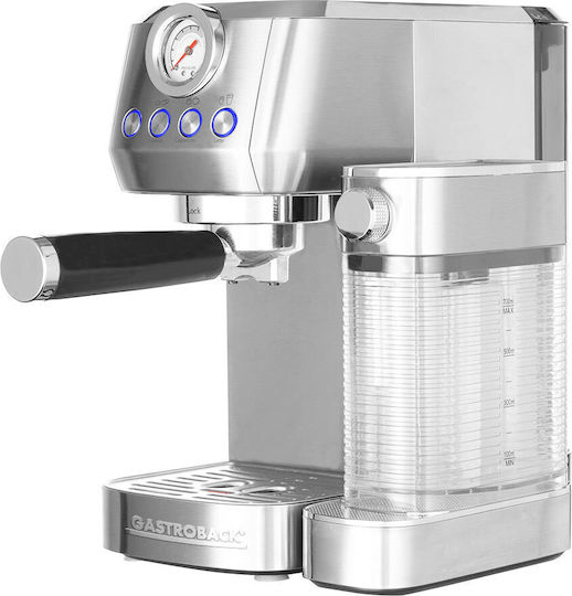 Gastroback Piccolo Pro M Mașină de Espresso 1500W Presiune 20bar pentru Cappuccino Gri