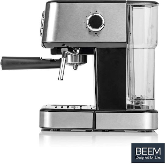 Beem Mașină de Espresso 1100W Presiune 15bar pentru Cappuccino Argintie