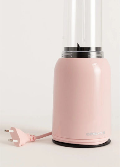 Create Moi Studio Μπλέντερ με Πλαστική Κανάτα 400 ml Ροζ
