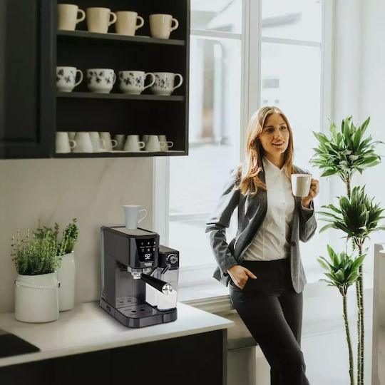 Webber Automat de Espresso 1350W Presiune 20bar pentru Cappuccino Neagră