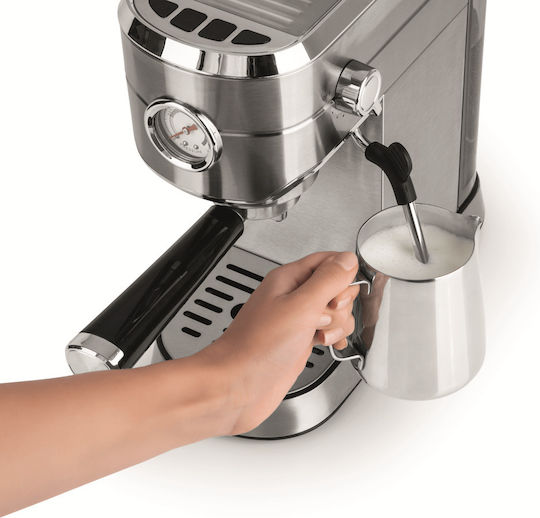 Beem Mașină de Espresso 1450W Presiune 20bar pentru Cappuccino Argintie