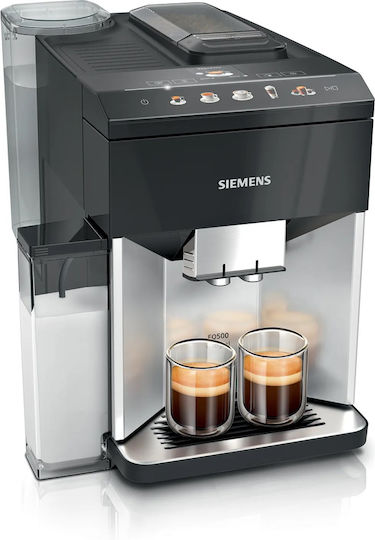 Siemens Automat de Espresso Presiune 15bar pentru Cappuccino cu Râșniță Neagră TQ513R01