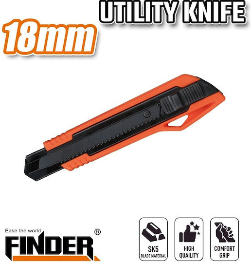 Finder Κοπίδι Φαλτσέτα Ασφαλείας με Πλάτος Λάμας 18mm