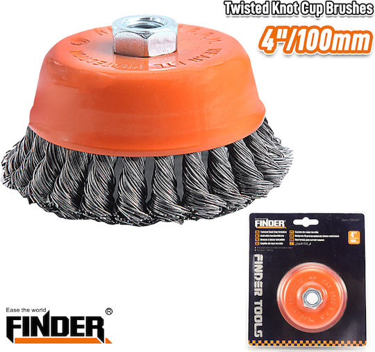 Finder 196597 Wire Brush Bell with Bristles 101.6mm