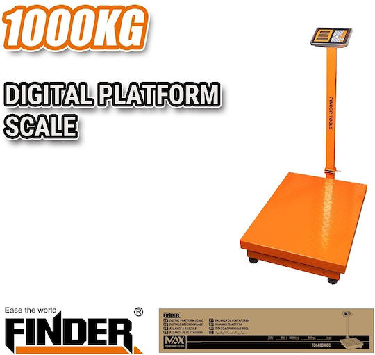 Finder Electronic Platform Scale with Weighing Capacity of 1000kg and Division 500gr