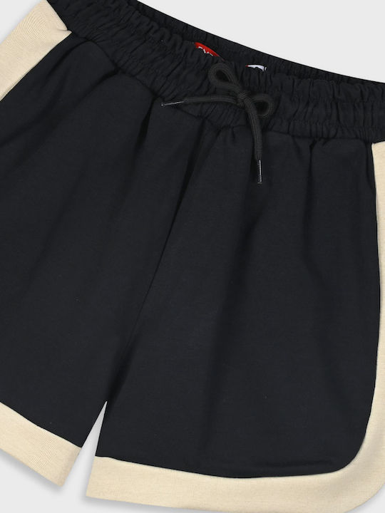 Șort/Salopetă Copii din Material Textil Negru