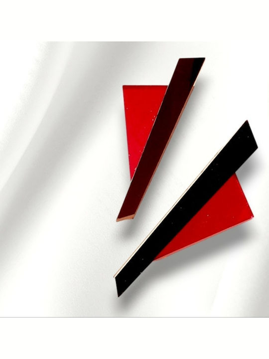 W'el Woman's Elegance Ohrringe Stecknadelverschluss Rote