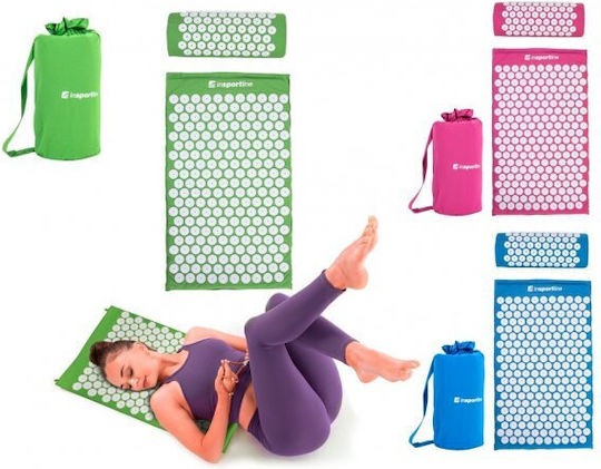 inSPORTline Fitnessmatte Pilates Blau mit Tragegurt (75x44x2cm)
