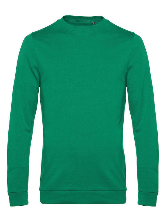 B&C Kelly Men's Long Sleeve Promotional Sweatshirt Kelly green