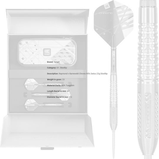 Raymond V Barneveld Chrono 95% Swiss 23g Steeltip