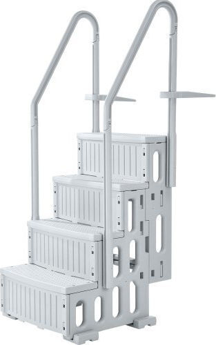 Vevor Σκάλα Πισίνας 87.4x80.8x198.5εκ. Γκρι