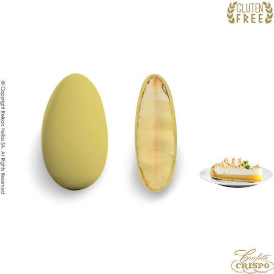 Relkon Κουφέτα de Migdale Sweet Glamour în Formă Pebble cu Aromă de Lămâie Galben 400gr