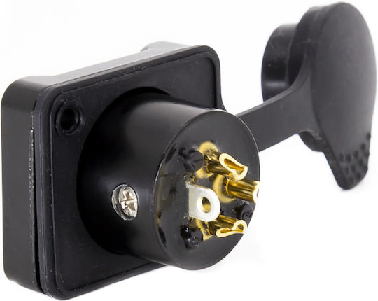 Master Audio Xlr004m Three-Pole XLR Chassis Male Cover Water Dust Protection Black