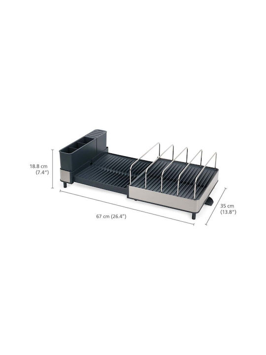 Joseph Joseph Στραγγιστήρι Νεροχύτη Μεταλλικό Μπλε 67x35x18.8cm