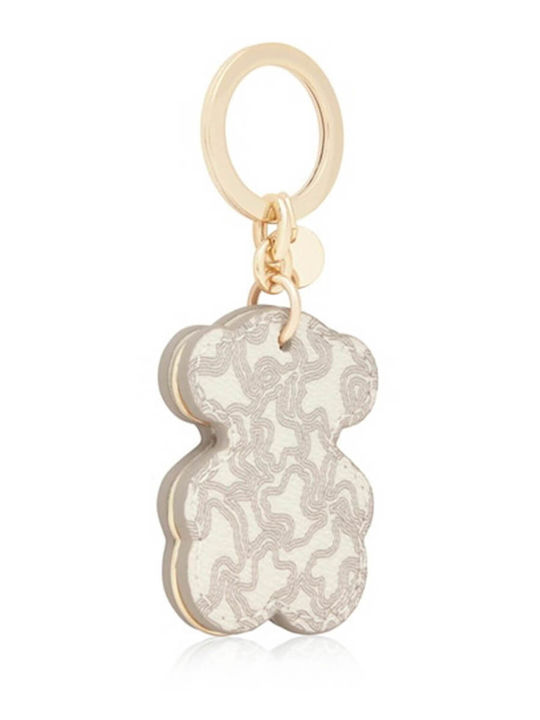 Women's Keychain Tous Llavero Triple Bear Beige 8433513521663