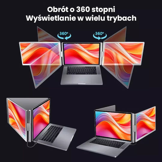 Extralink Smart Life S688 Monitor 2-screen 14" Full Hd Ips 60hz Laptops 12" To 17.3"
