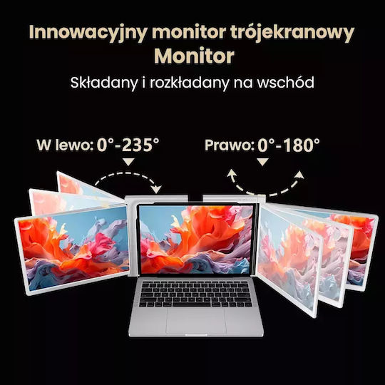 Extralink Smart Life S350 2-Screen 13.3" Full HD IPS 60Hz Monitor for Laptops 13.3" to 17.3"