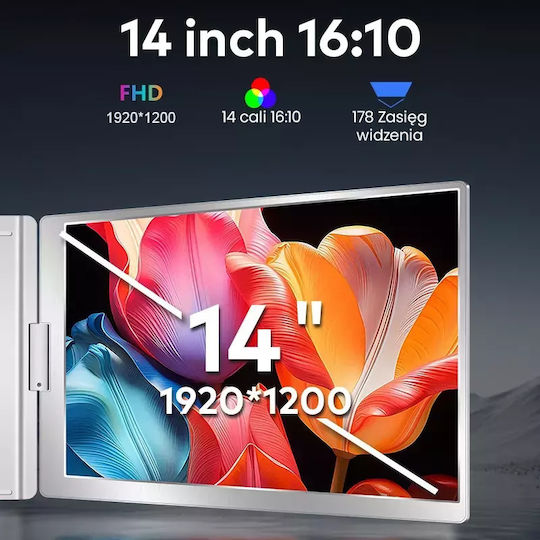 Extralink Smart Life S688 Monitor 2-screen 14" Full Hd Ips 60hz Laptops 12" To 17.3"
