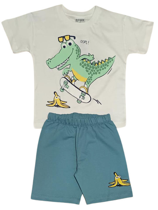 Kinder-Set mit Shorts Sommer 2Stück White