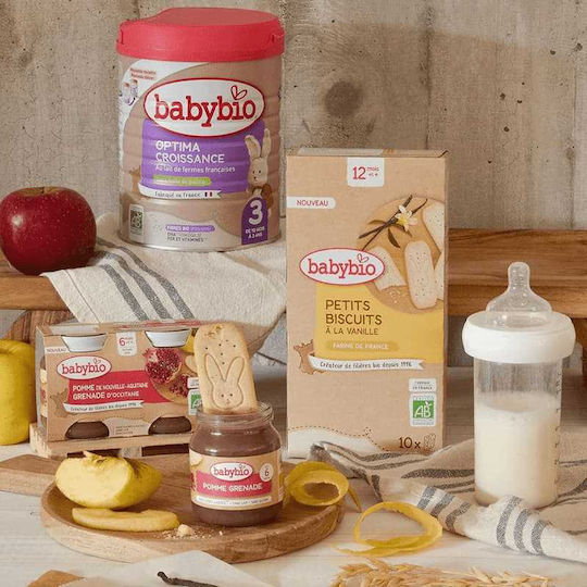 Babybio Плодовo пюре с вкус Ябълка и кестен 130гр за 6+ месеца