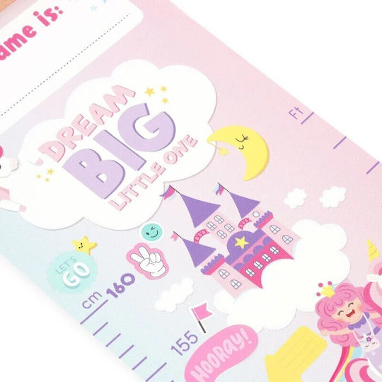Legami Milano Kids Growth Height Chart Wall Sticker Multicolour