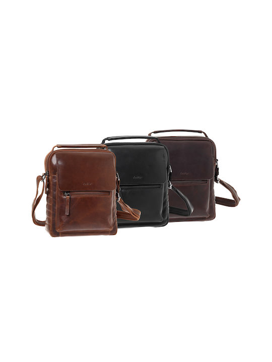 Lavor Leather Men's Bag Shoulder / Crossbody Brown