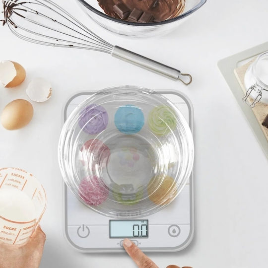 Tefal Optiss Bc50d4v0 Ζυγαριά Κουζίνας 5 Kg Λειτουργία Χώρας Λειτουργία Υγρών Γάντζος Ανάρτησης