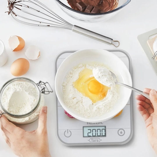Tefal Optiss Bc50d4v0 Ζυγαριά Κουζίνας 5 Kg Λειτουργία Χώρας Λειτουργία Υγρών Γάντζος Ανάρτησης
