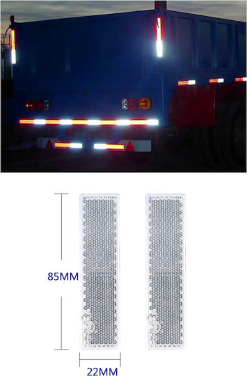Maxeed Auto-Reflektoren Weiß 85*22mm 2Stk 35013