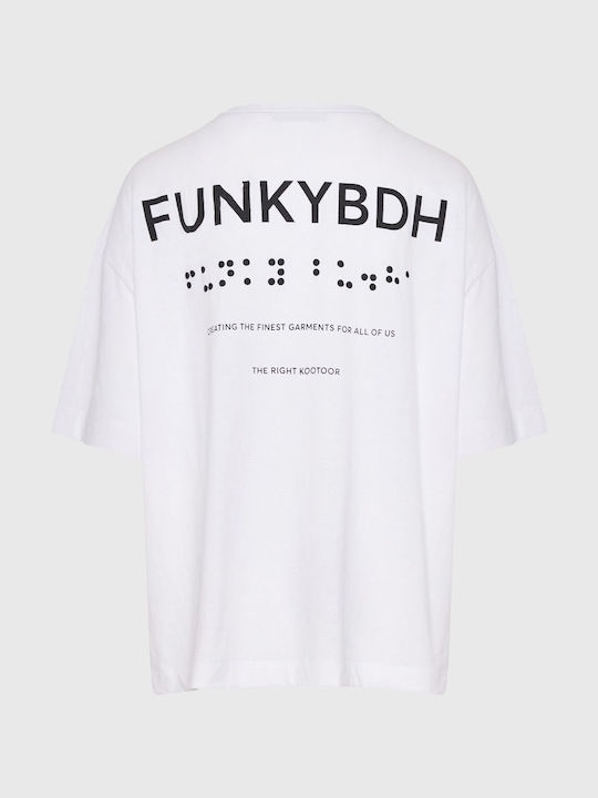 Funky Buddha T-shirt Λευκό