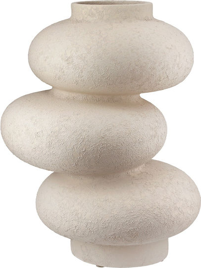 ArteLibre Σετ Βάζα από Πέτρα Stone Γκρι Φ17xΥ21cm 13τμχ