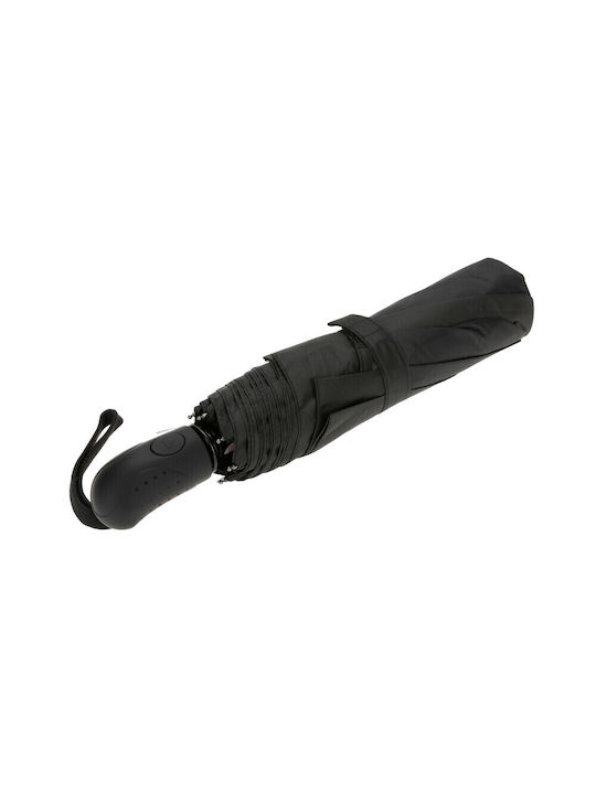 Lampa Compact Midi Антиветрена Автоматична Чадър за Дъжд Компактен Черен
