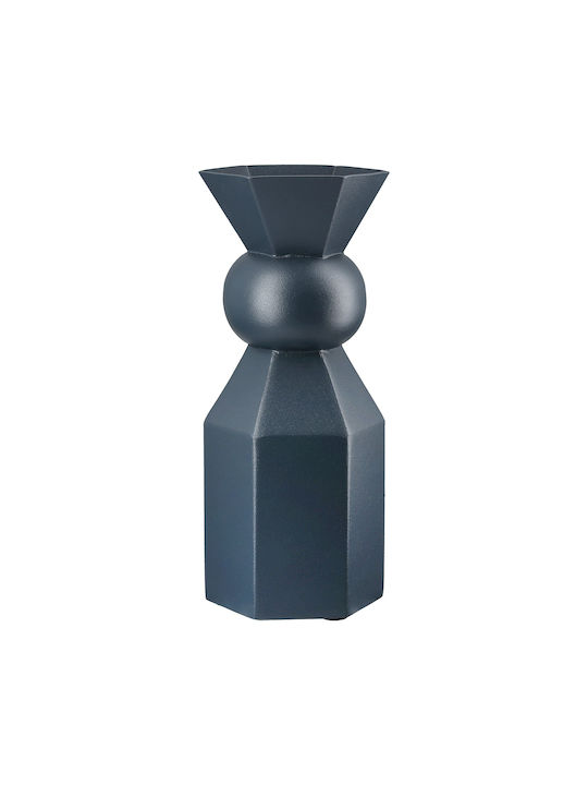 ArteLibre Decorative Vase Metallo Blue 10x10x24cm