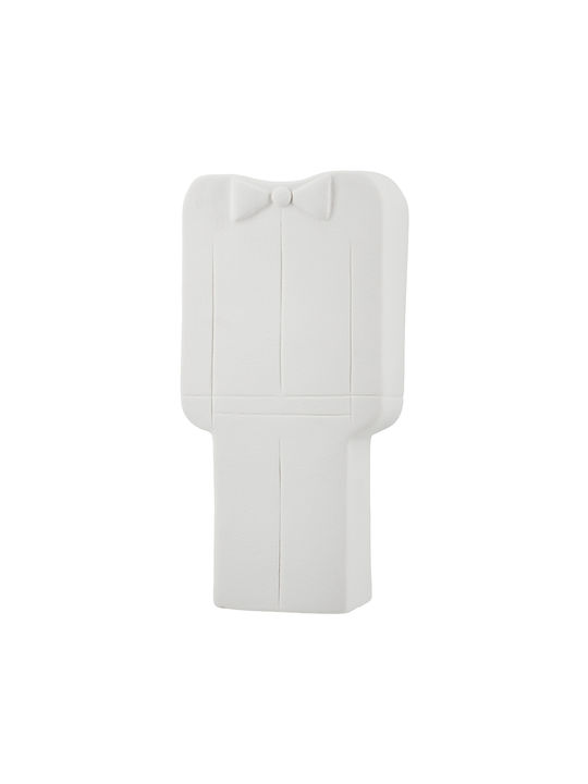 ArteLibre Decorative Vase Bridal Couple White 12x6x25cm