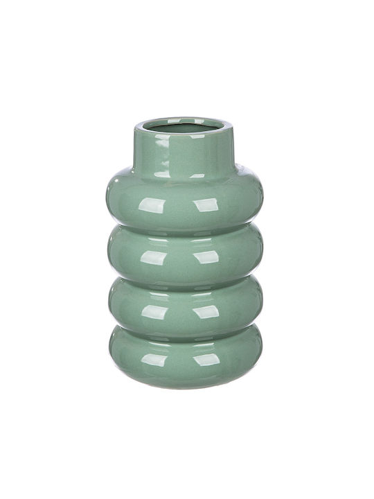 ArteLibre Decorative Vase Green 15x15x24cm