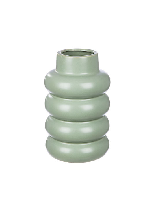 ArteLibre Decorative Vase Green 15x15x24cm